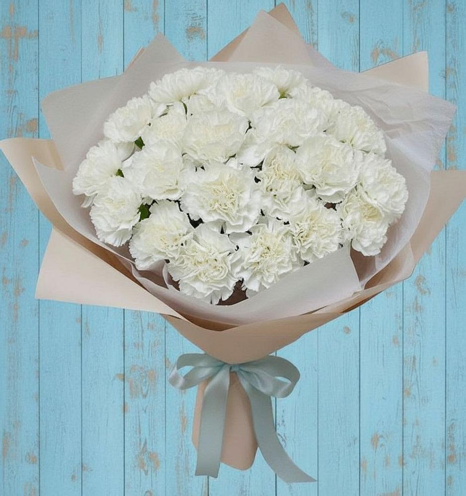 Букет цветов из: Гвоздики в Новый