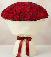 Букет 101 Красная роза Милано в Новый