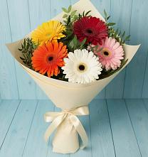 Букет цветов из:  Герберы в Новый