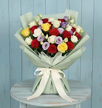 Букет цветов из:  Розы #REPLACE_PRED# Новый