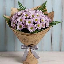 Букет цветов из:  Хризантемы в Новый