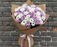 Букет цветов из:  Хризантемы в Новый