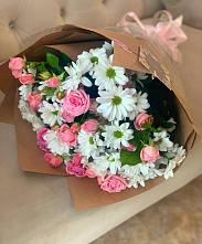 Букет цветов из:  Розы и Хризантемы #REPLACE_PRED# Новый