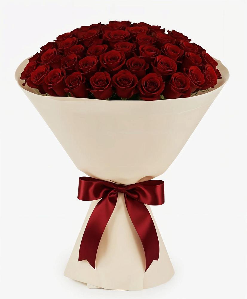 Букет 101 Бордовая роза Блэк Бакарра в Новый