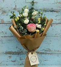 Букет цветов из:  Розы и Лизиантусы #REPLACE_PRED# Новый